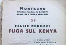 Uno di Camaiore, prigioniero, sul Monte Kenya.